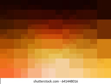Dark Orange vector polygonal illustration, which consist of rectangles. Rectangular design for your business. Creative geometric background in Origami style with gradient