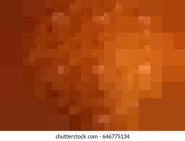 DARK orange vector polygonal illustration, which consist of rectangles. Rectangular pattern for your business design. Geometric background in Origami style with gradient. 