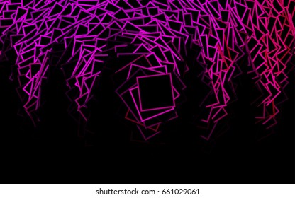 Dark Orange vector polygonal illustration consisting of rectangles. Rectangular design for your business. Creative geometric background in origami style with gradient.