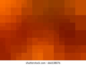 Dark Orange vector polygonal illustration, which consist of rectangles. Rectangular design for your business. Creative geometric background in Origami style with gradient