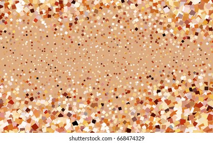 Dark Orange vector polygonal illustration consisting of rectangles. Rectangular design for your business. Creative geometric background in origami style with gradient.