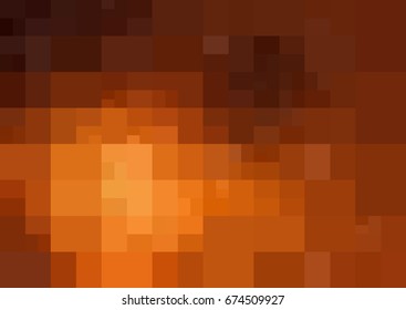 Dark Orange vector polygonal illustration, which consist of rectangles. Rectangular pattern for your business design. Geometric background in Origami style with gradient. 