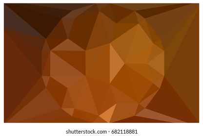 Dark Orange vector polygonal illustration, which consist of triangles with a gemstone in center. Triangular design of a huge diamond for your business. Creative geometric background of gems.