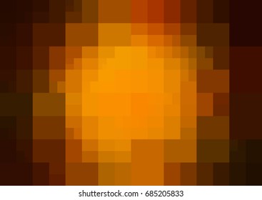 Dark Orange vector polygonal illustration, which consist of rectangles. Rectangular design for your business. Creative geometric background in Origami style with gradient