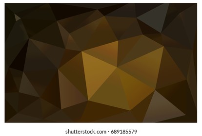 Dark Orange vector polygonal illustration, which consist of triangles. Triangular pattern for your business design. Geometric background in Origami style with gradient. 