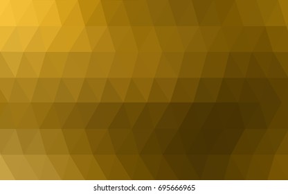 Dark Orange vector polygonal illustration, which consist of triangles. Triangular design for your business. Creative geometric background in Origami style with gradient
