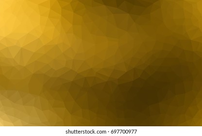 Dark Orange vector polygonal illustration, which consist of triangles. Triangular design for your business. Creative geometric background in Origami style with gradient