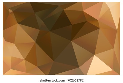 Dark Orange vector polygonal illustration, which consist of triangles. Triangular design for your business. Creative geometric background in Origami style with gradient