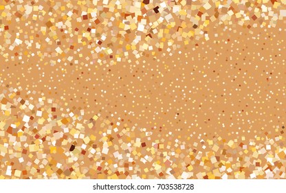 Dark Orange vector polygonal illustration, which consist of rectangles. Rectangular pattern for your business design. Geometric background in Origami style with gradient. 