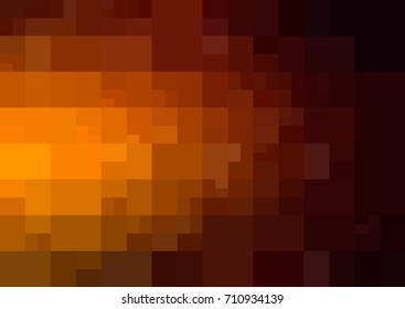 Dark Orange vector polygonal illustration, which consist of rectangles. Rectangular design for your business. Creative geometric background in Origami style with gradient