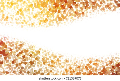Dark Orange vector polygonal illustration, which consist of rectangles. Rectangular pattern for your business design. Geometric background in Origami style with gradient. 