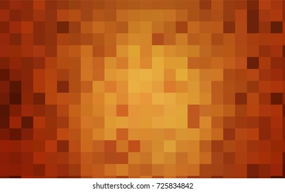 Dark Orange vector polygonal illustration, which consist of rectangles. Rectangular pattern for your business design. Geometric background in Origami style with gradient. 