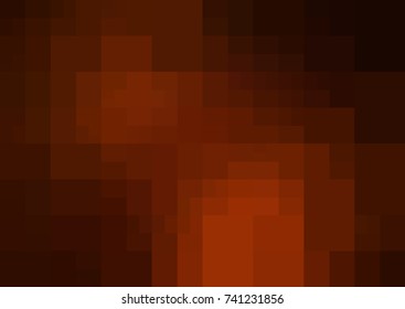 Dark Orange vector polygonal illustration, which consist of rectangles. Rectangular design for your business. Creative geometric background in Origami style with gradient