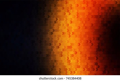 Dark Orange vector polygonal illustration consisting of rectangles. Rectangular design for your business. Creative geometric background in origami style with gradient.