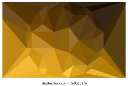 Dark Orange vector polygonal illustration, which consist of triangles with a gemstone in center. Triangular design of a huge diamond for your business. Creative geometric background of gems.
