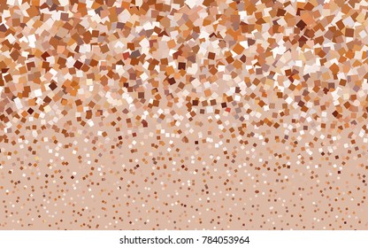 Dark Orange vector polygonal illustration, which consist of rectangles. Rectangular pattern for your business design. Geometric background in Origami style with gradient. 