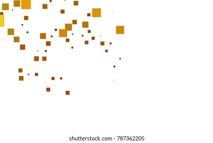 Dark Orange vector polygonal illustration, which consist of rectangles. Rectangular pattern for your business design. Geometric background in Origami style with gradient. 
