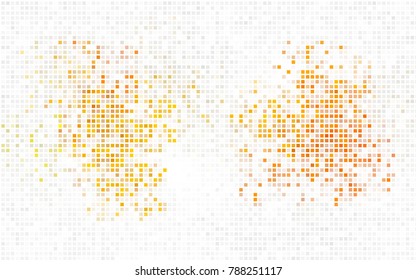 Dark Orange vector polygonal illustration, which consist of rectangles. Rectangular pattern for your business design. Geometric background in Origami style with gradient. 