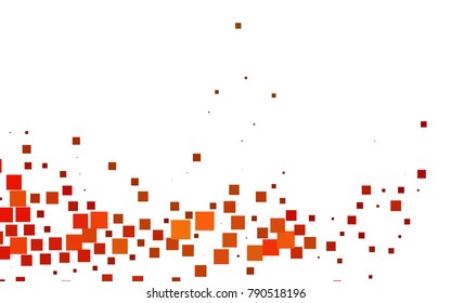 Dark Orange vector polygonal illustration consisting of rectangles. Rectangular design for your business. Creative geometric background in origami style with gradient.