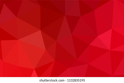 Dark Orange vector polygonal pattern. Colorful abstract illustration with triangles. New template for your brand book.