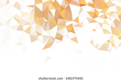 Dark Orange vector polygonal pattern. Polygonal abstract illustration with gradient. Polygonal design for your web site.