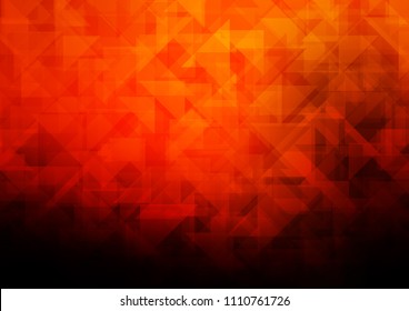 Dark Orange vector polygonal polygonal. Shining colored illustration in a Brand new style. A completely new template for your business design.