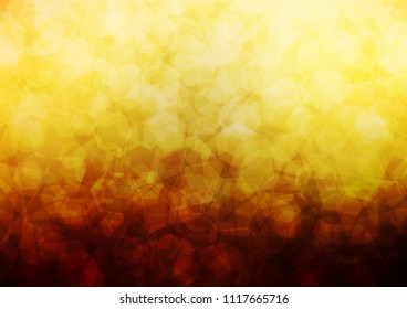 Dark Orange vector polygonal template. Colorful abstract illustration with gradient. hexagonal pattern for your business design.