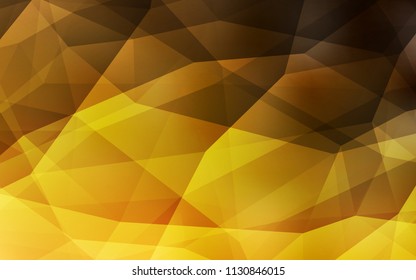Dark Orange vector polygonal template. Creative illustration in halftone style with triangles. Pattern for a brand book's backdrop.