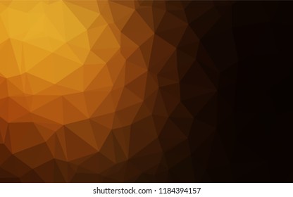 Dark Orange vector polygonal template. Colorful illustration in abstract style with gradient. A new texture for your design.