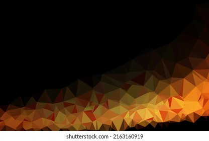 Dark Orange vector polygonal template. Shining colored illustration in a Brand new style. Elegant pattern for a brand book.