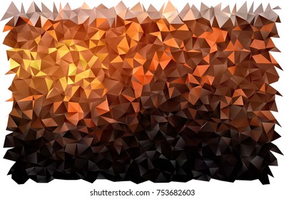 Dark Orange vector polygonal template. An elegant bright illustration with gradient. The best triangular design for your business.