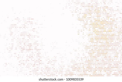 Dark Orange vector red banner with set of circles, dots. Donuts Background. Creative Design Template. Technological halftone illustration.