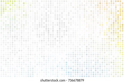 Dark Orange vector red banner with set of circles, dots. Donuts Background. Creative Design Template. Technological halftone illustration.