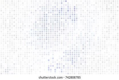 Dark Orange vector red banner with set of circles, dots. Donuts Background. Creative Design Template. Technological halftone illustration.