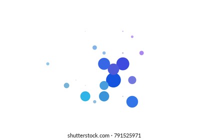 Dark Orange vector red banner with set of circles, dots. Donuts Background. Creative Design Template. Technological halftone illustration.