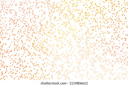 Dark Orange vector red pattern of geometric circles, shapes. Colorful mosaic banner. Geometric background with colored disks.