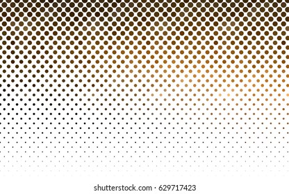 Dark Orange vector red pattern of geometric circles, shapes. Colorful mosaic banner. Geometric background with colored disks.