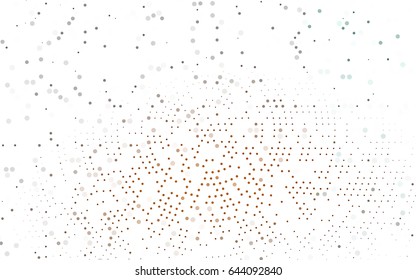 Dark Orange vector red pattern of geometric circles, shapes. Colorful mosaic banner. Geometric background with colored disks.