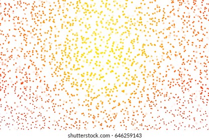 Dark Orange vector red pattern of geometric circles, shapes. Colorful mosaic banner. Geometric background with colored disks.