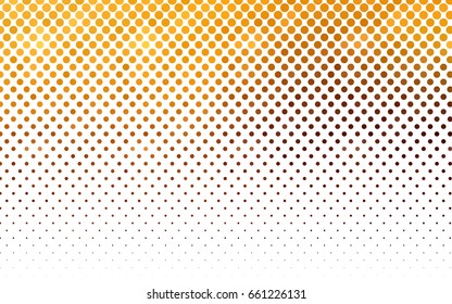 Dark Orange vector red pattern of geometric circles, shapes. Colorful mosaic banner. Geometric background with colored disks.