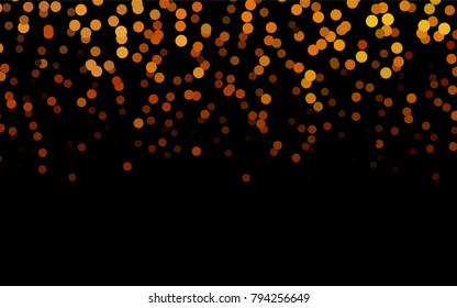 Dark Orange vector red pattern of geometric circles, shapes. Colorful mosaic banner. Geometric background with colored disks.