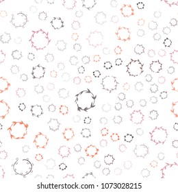 Dark Orange vector seamless  backdrop with dots. Blurred bubbles on abstract background with colorful gradient. Pattern can be used for ads, leaflets.