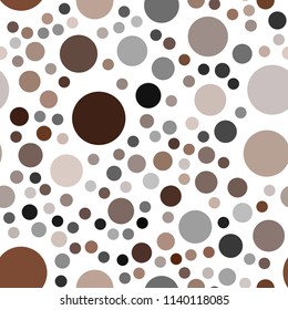 Dark Orange vector seamless backdrop with dots. Blurred bubbles on abstract background with colorful gradient. Pattern can be used for ads, leaflets.