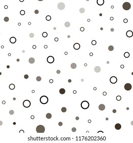 Dark Orange vector seamless backdrop with dots. Modern abstract illustration with colorful water drops. Trendy design for wallpaper, fabric makers.
