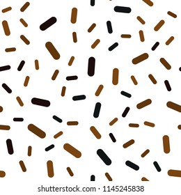 Dark Orange vector seamless background with straight lines. Decorative shining illustration with lines on abstract template. Pattern for ads, posters, banners.