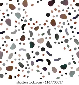 Dark Orange vector seamless background with bubbles. Abstract illustration with colored bubbles in nature style. Trendy design for wallpaper, fabric makers.