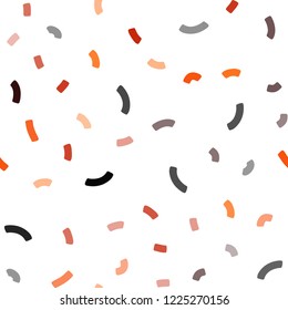 Dark Orange vector seamless background with bent ribbons. Creative geometric illustration in marble style with gradient. The best blurred design for your business.