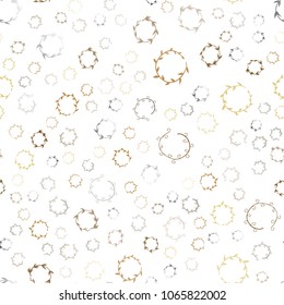 Dark Orange vector seamless  cover with spots. Modern abstract illustration with colorful water drops. Pattern can be used for futuristic ad, booklets.
