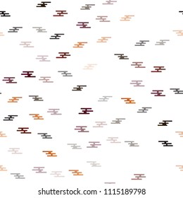 Dark Orange vector seamless cover with long lines. Blurred decorative design in simple style with lines. Smart design for your business advert.