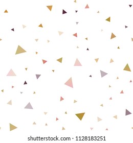 Dark Orange vector seamless cover in polygonal style. Beautiful illustration with triangles in nature style. Modern template for your landing page.